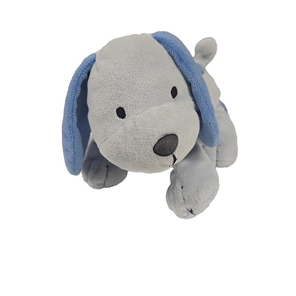 Carters Just One Year Stuffed Plush Blue Puppy Dog Spots Red Collar 8 Inch